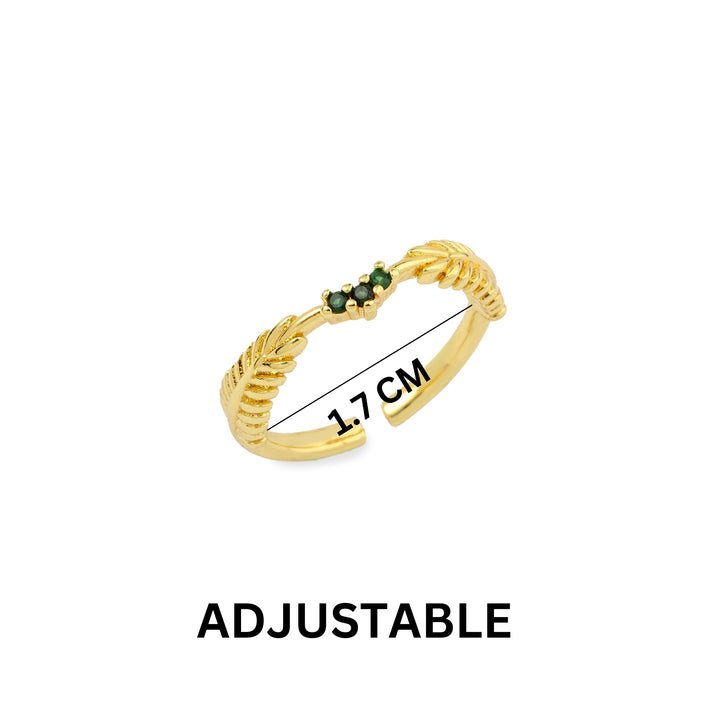 The Crown Ring - Emerald - Salty Accessories