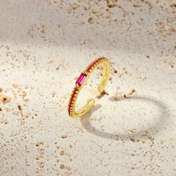 Forget Me Not Ring - Cranberry