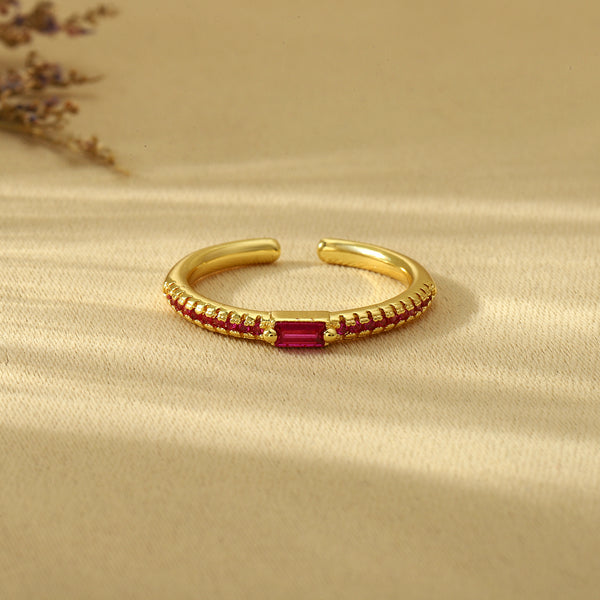 Forget Me Not Ring - Cranberry