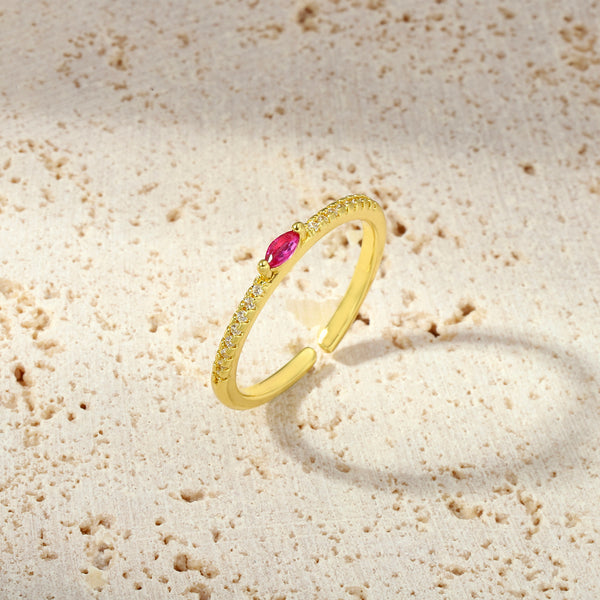 Petunia Ring - Crimson