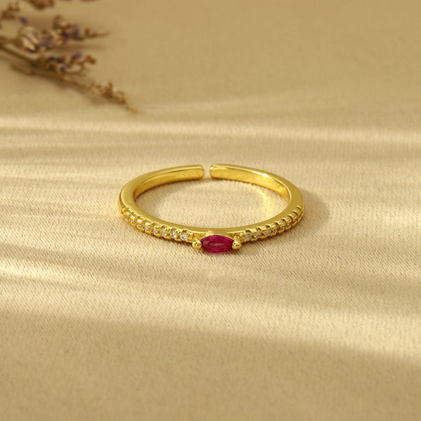 Petunia Ring - Crimson