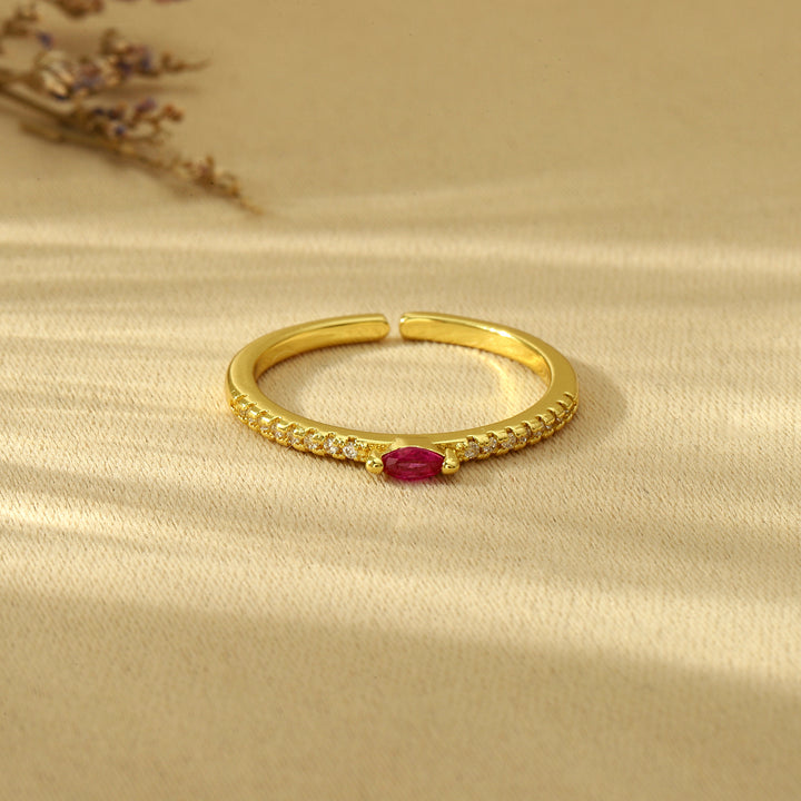 Petunia Ring - Crimson