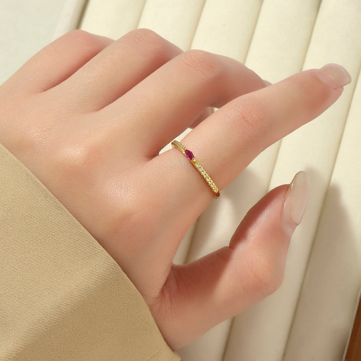 Petunia Ring - Crimson