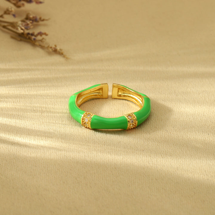 Honeyed Love Ring - Green