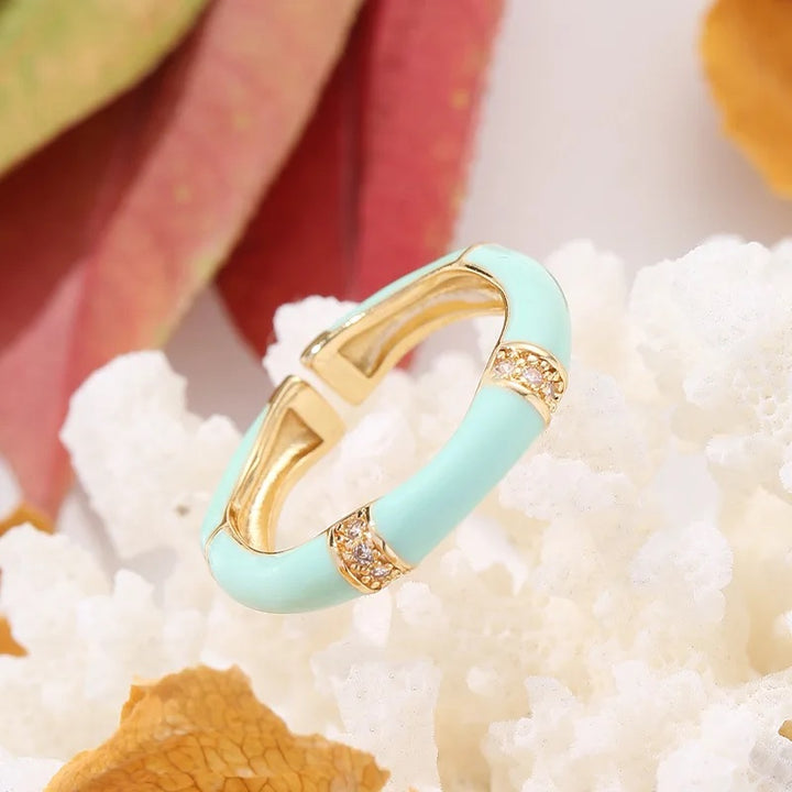 Honeyed Love Ring - Blue - Salty Accessories