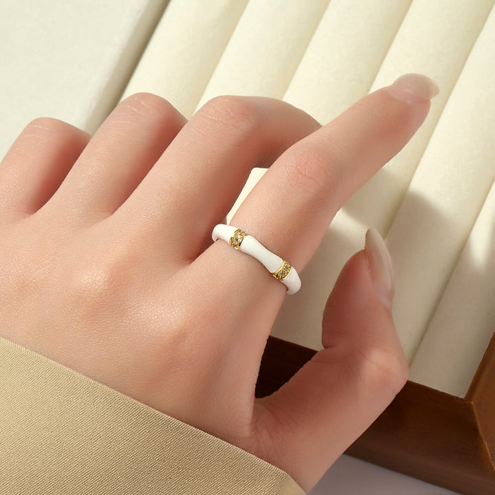 Honeyed Love Ring - White - Salty Accessories