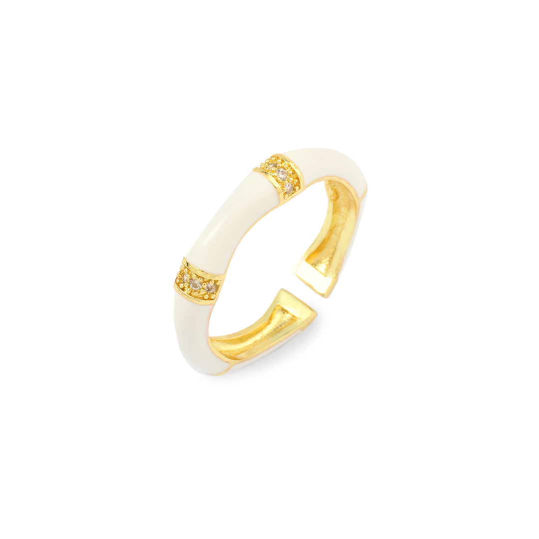 Honeyed Love Ring - White