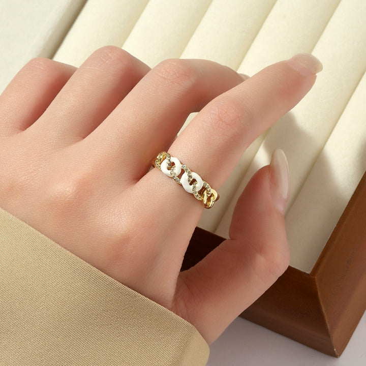 Forever Love Diamond Ring - White - Salty Accessories