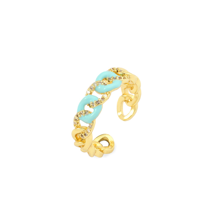 Forever Love Diamond Ring - Teal - Salty Accessories