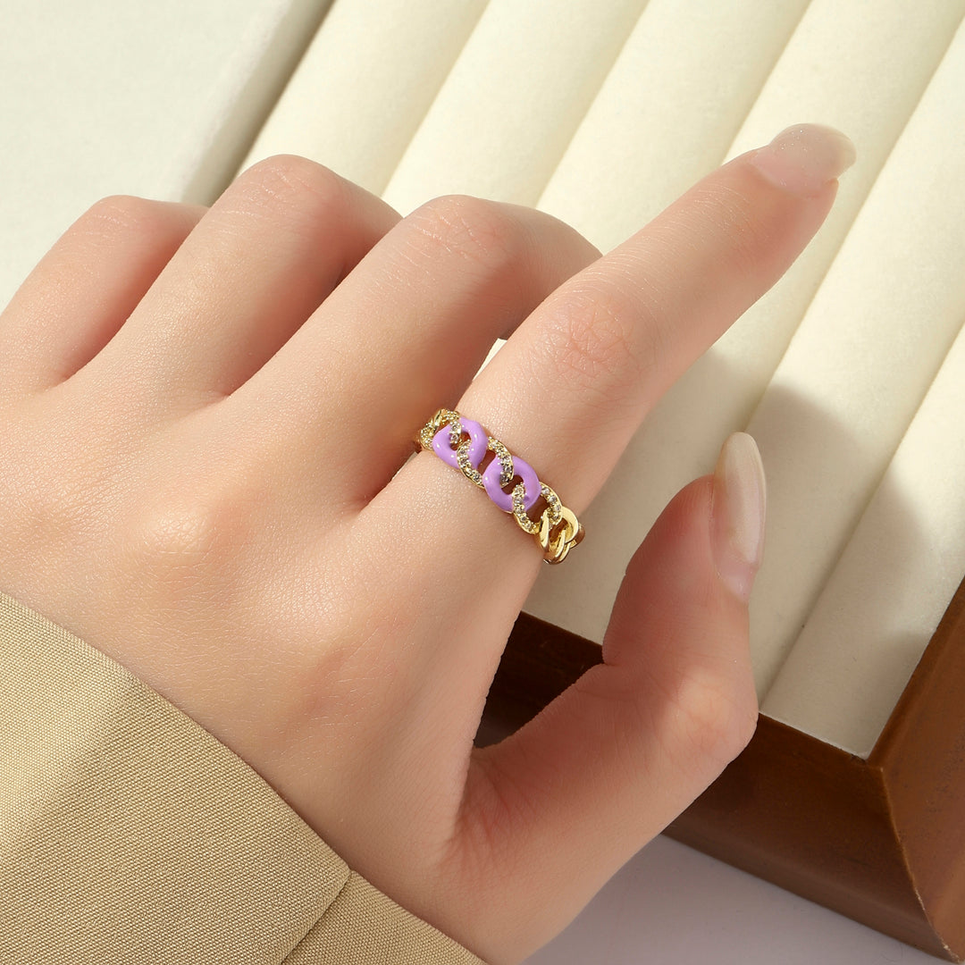 Forever Love Diamond Ring - Lilac - Salty Accessories