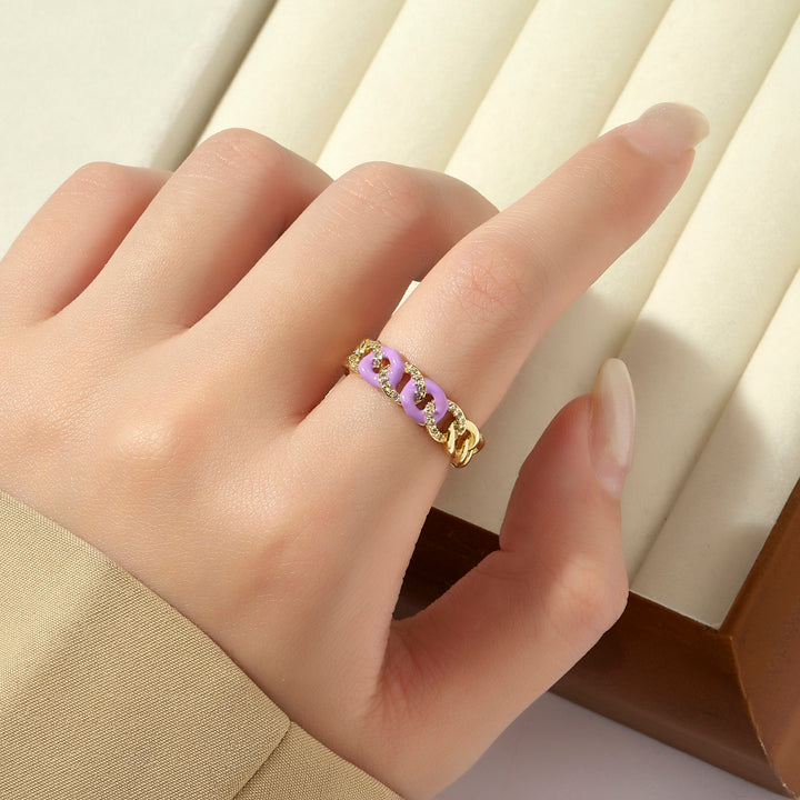 Forever Love Diamond Ring - Lilac