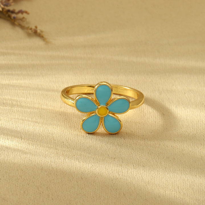 Blue Bud Ring - Salty Accessories