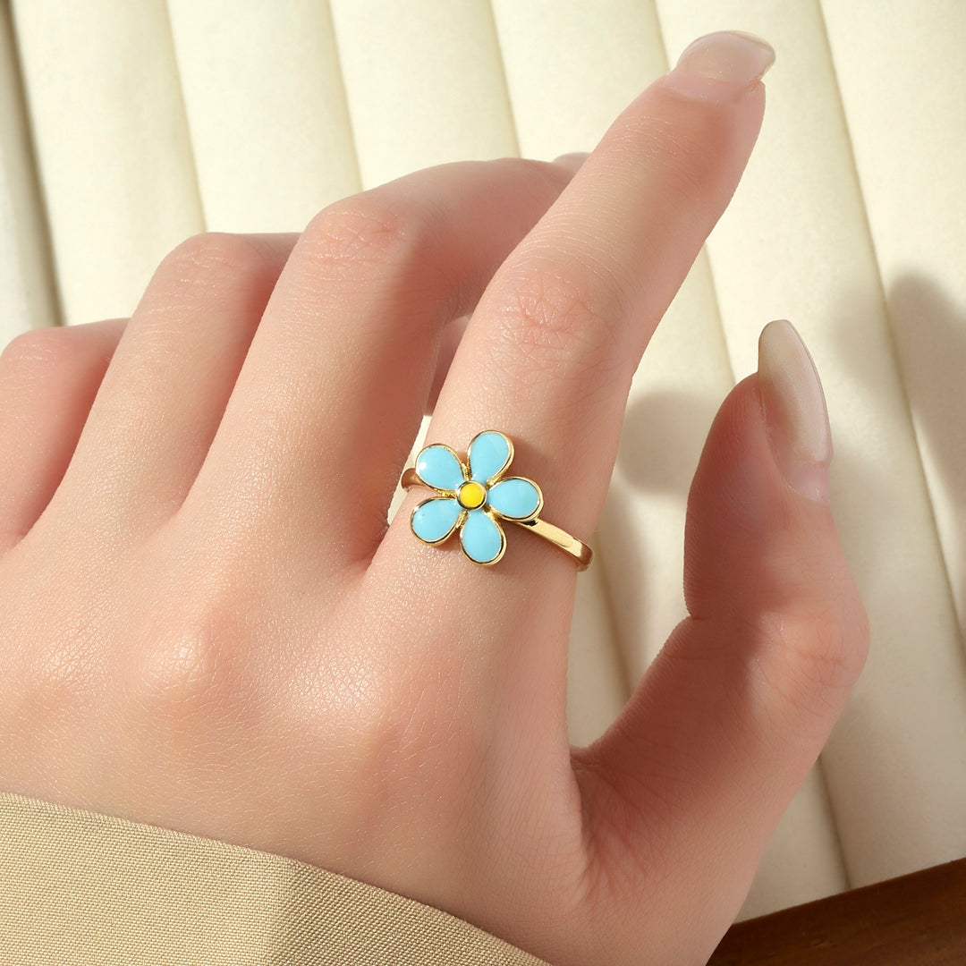 Blue Bud Ring - Salty Accessories