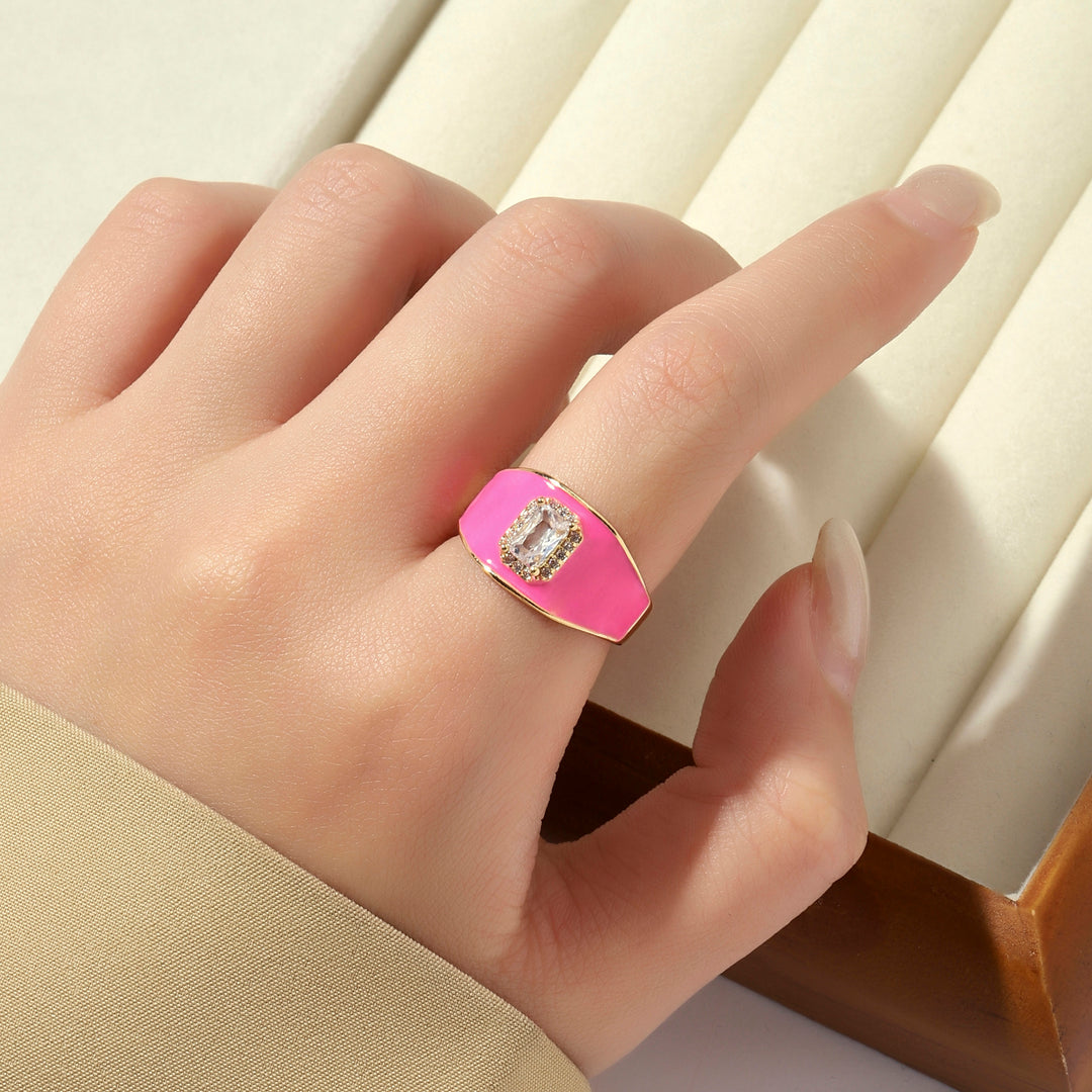 Bold Pink Ring - Salty Accessories