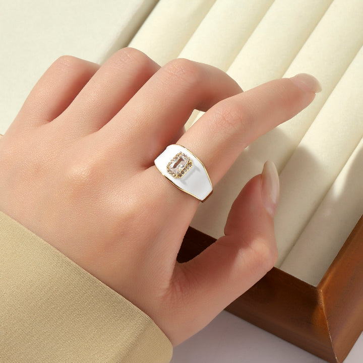 Bold White Ring - Salty Accessories