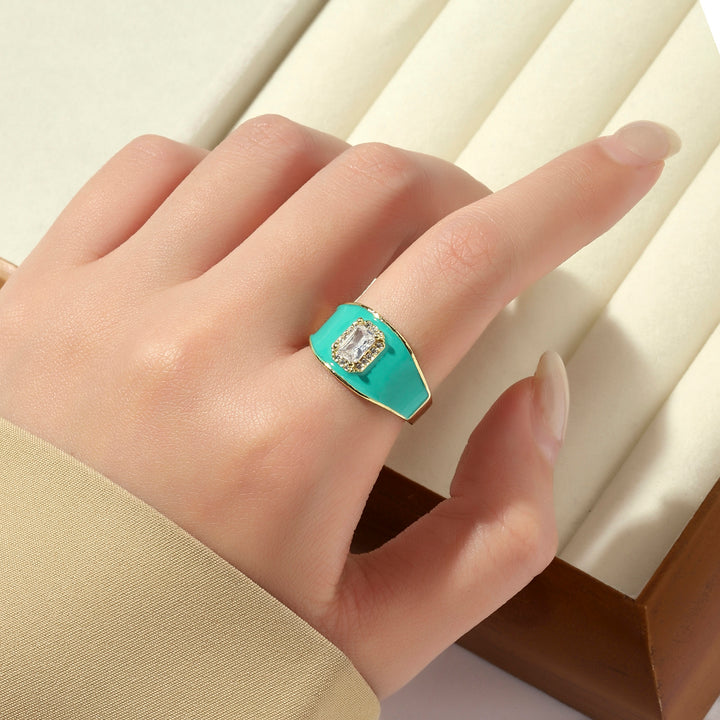 Bold Green Ring - Salty Accessories