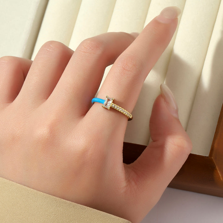 Chroma Sparkle Ring - Blue - Salty Accessories