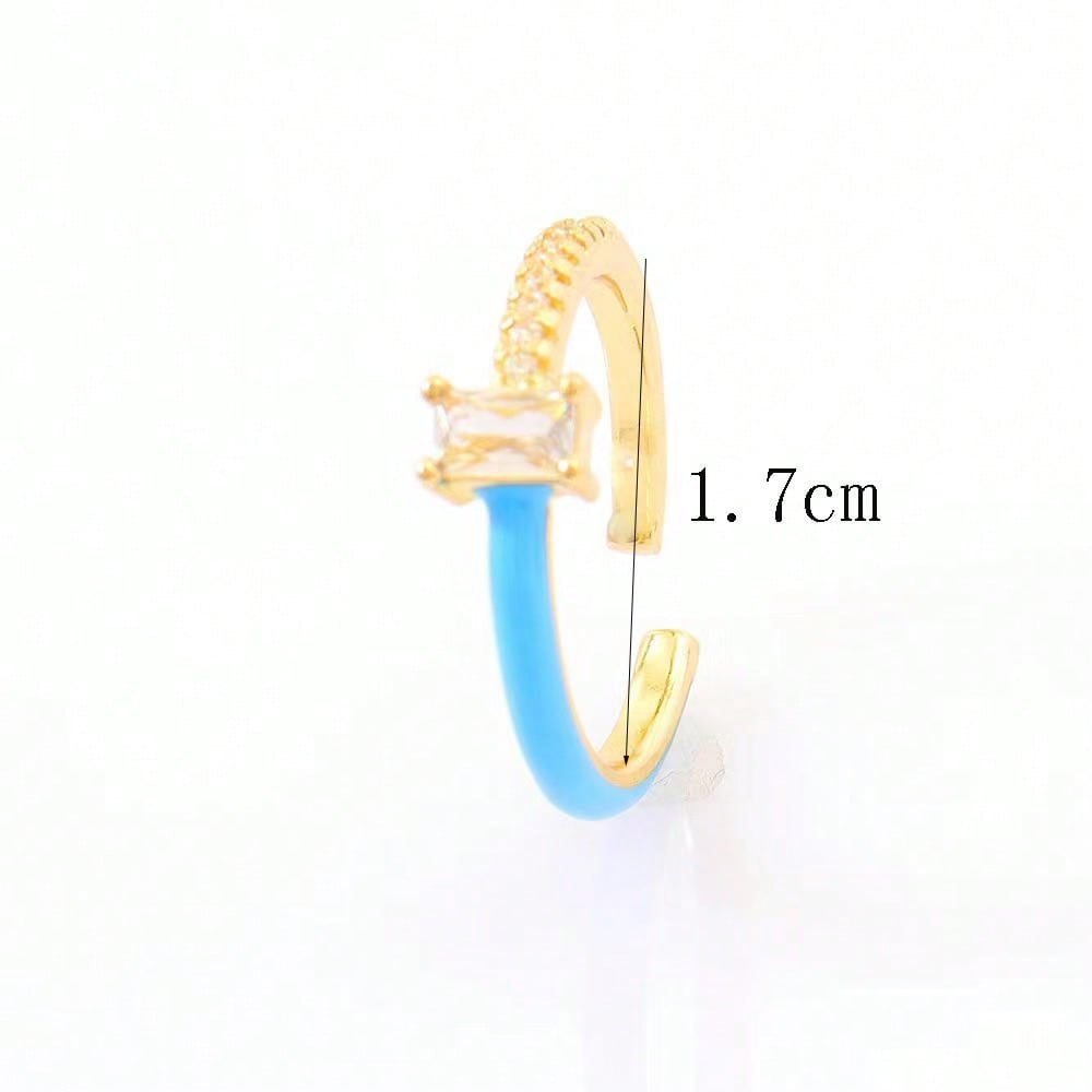 Chroma Sparkle Ring - Blue - Salty Accessories