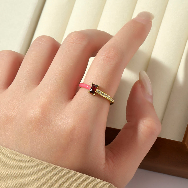 Chroma Sparkle Ring - Red