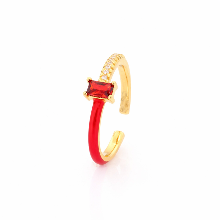Chroma Sparkle Ring - Red