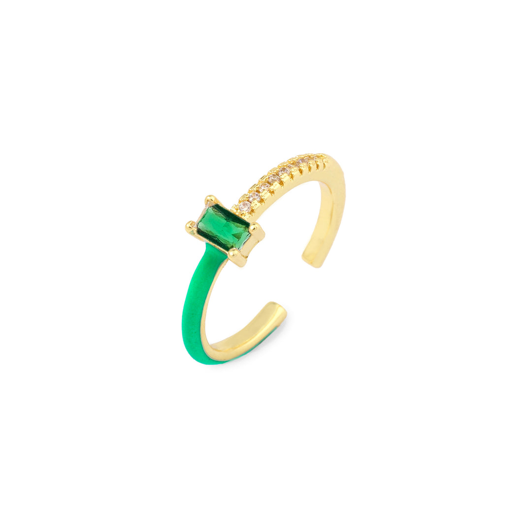 Chroma Sparkle Ring - Green - Salty Accessories