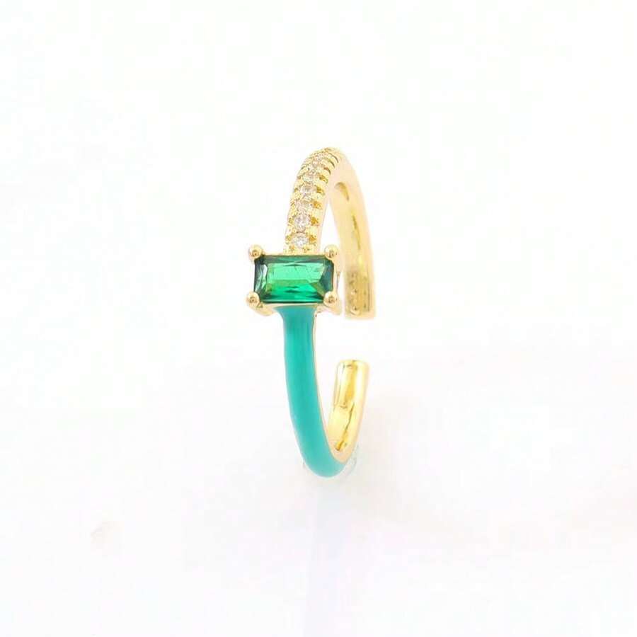 Chroma Sparkle Ring - Green - Salty Accessories