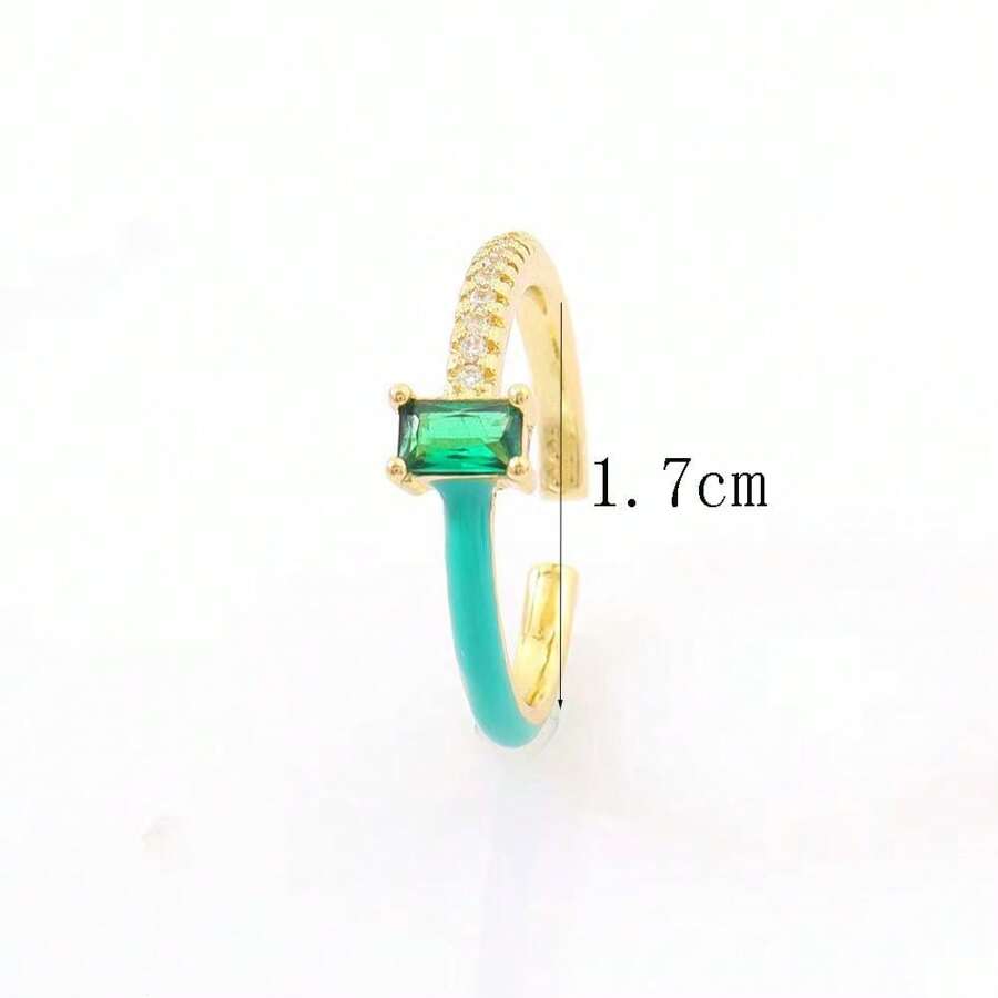 Chroma Sparkle Ring - Green - Salty Accessories