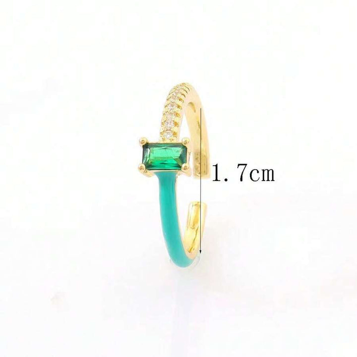 Chroma Sparkle Ring - Green - Salty Accessories