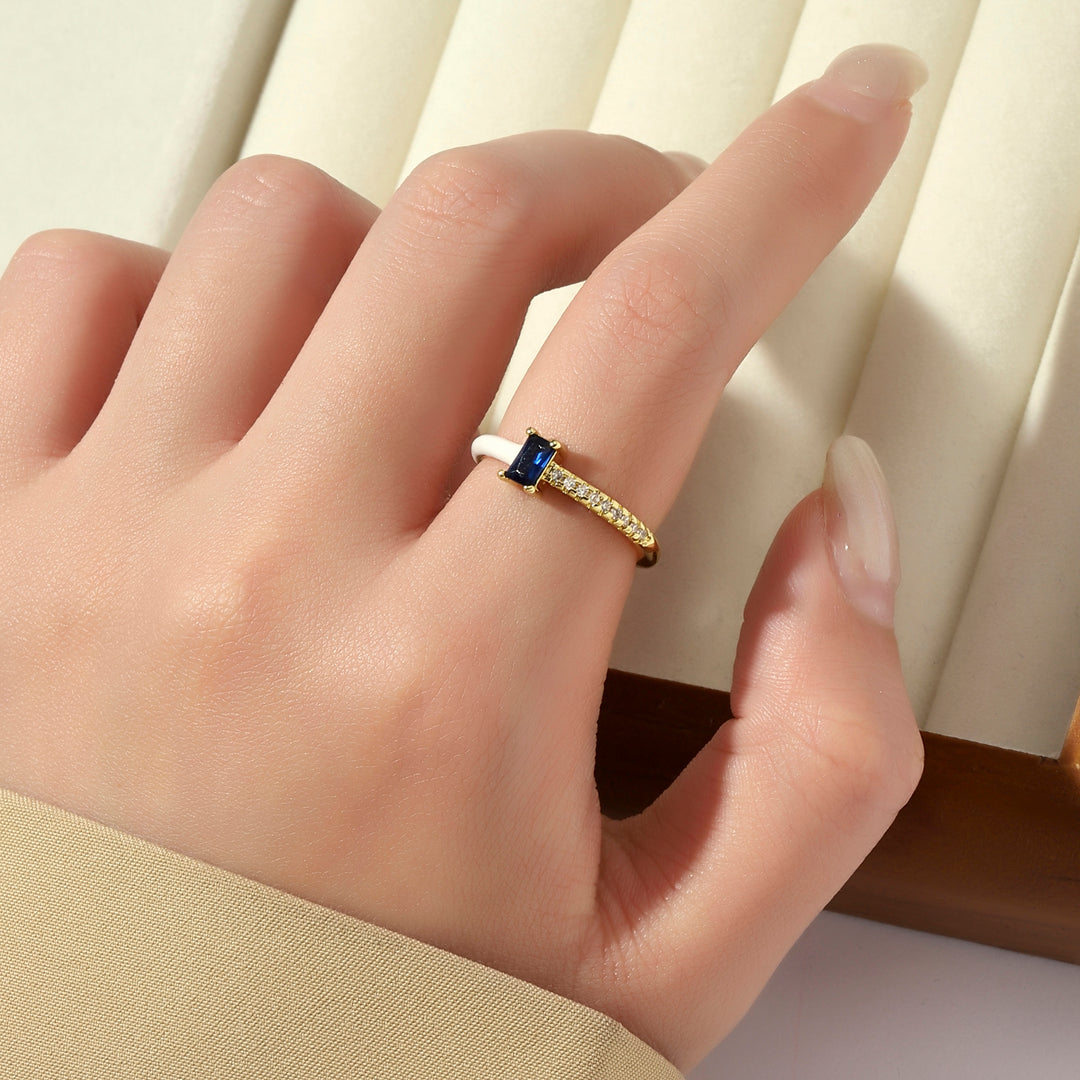 Chroma Sparkle Ring - White - Salty Accessories