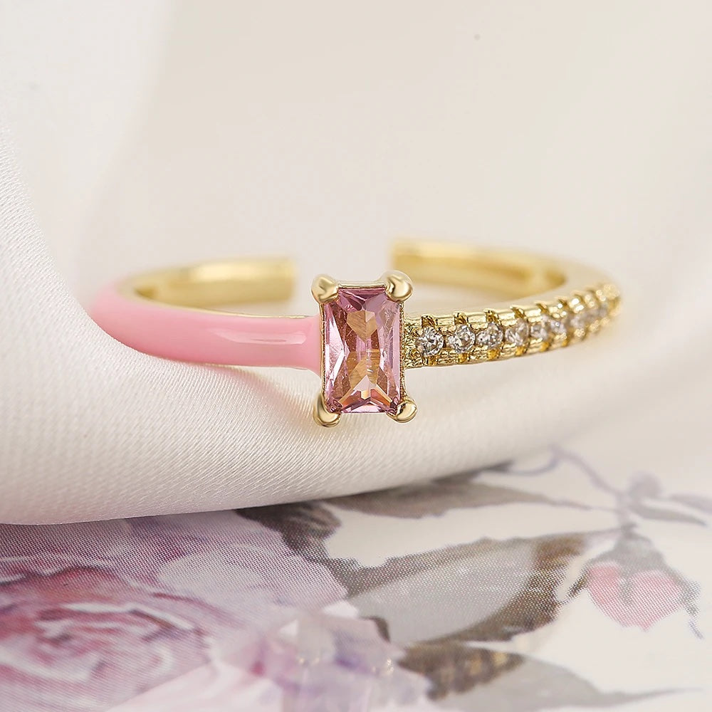 Chroma Sparkle Ring - Pink - Salty Accessories