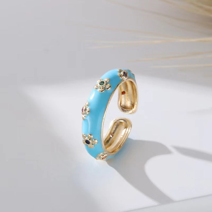 Gemline Contrast Ring - Blue - Salty Accessories