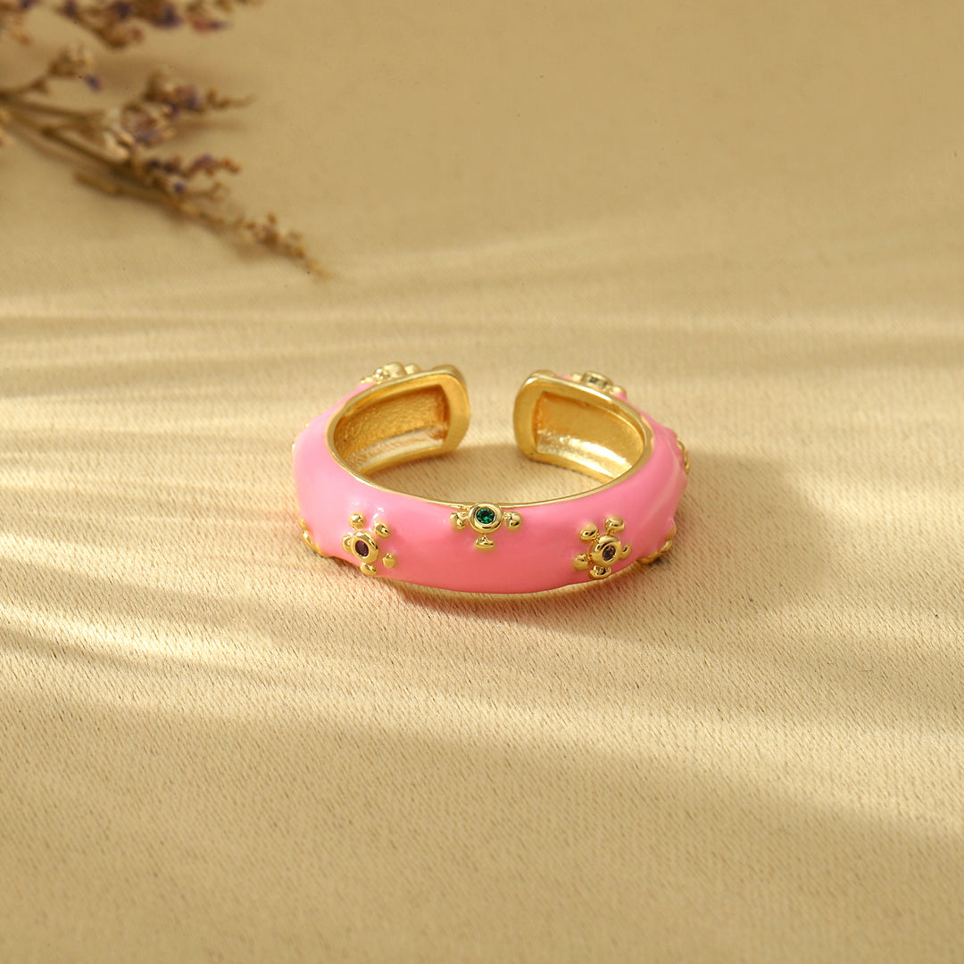 Gemline Contrast Ring - Pink