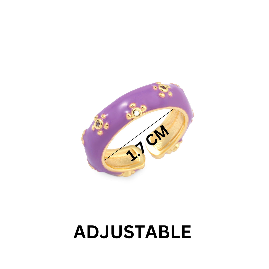 Gemline Contrast Ring - Purple - Salty Accessories