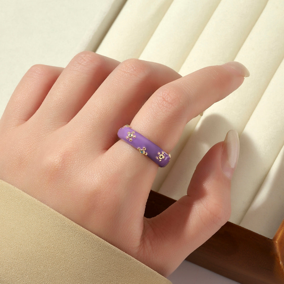 Gemline Contrast Ring - Purple