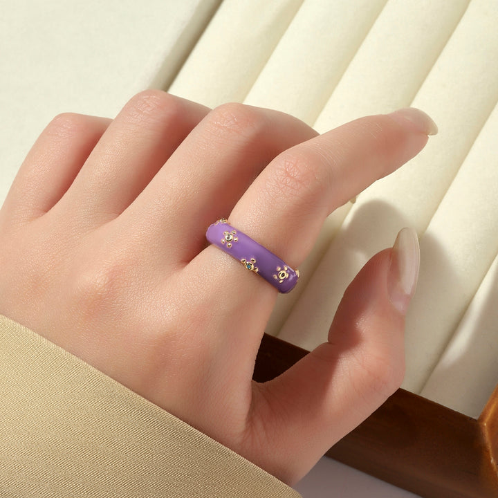 Gemline Contrast Ring - Purple - Salty Accessories