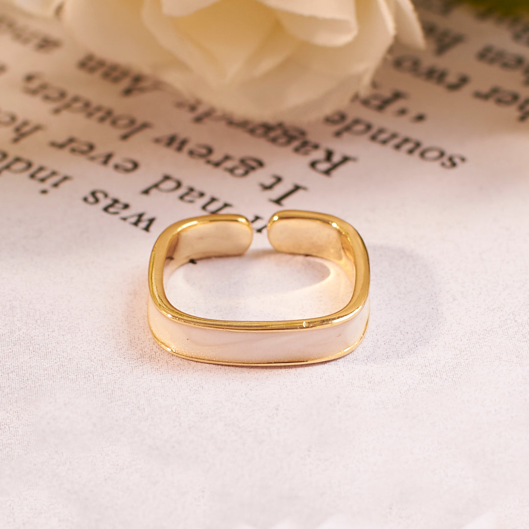 Sahara Enamel Gold Ring