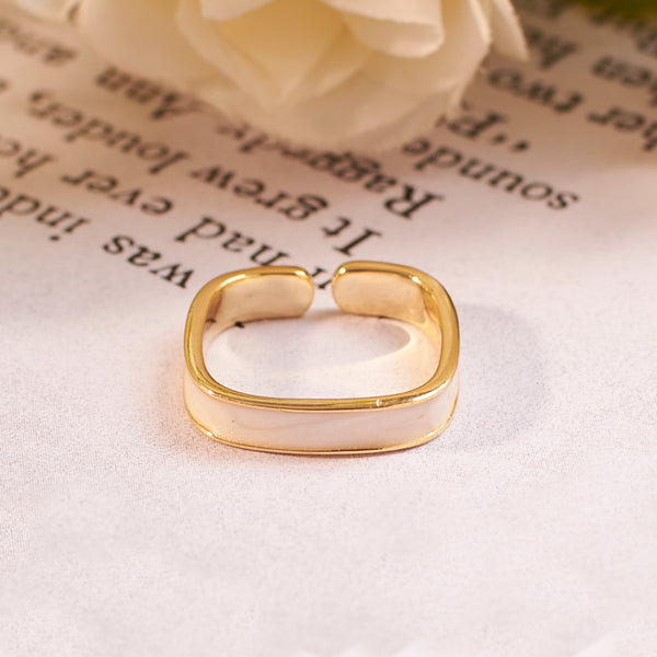 Sahara Enamel Gold Ring