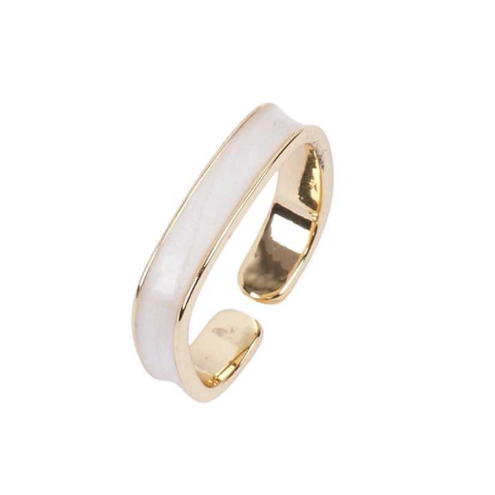 Sahara Enamel Gold Ring