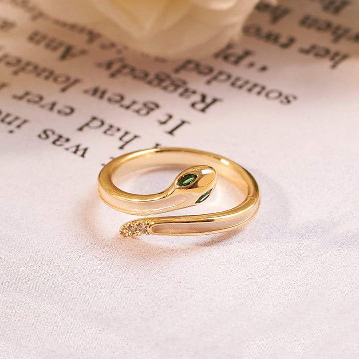 Alys Green Gold Ring - Salty Accessories