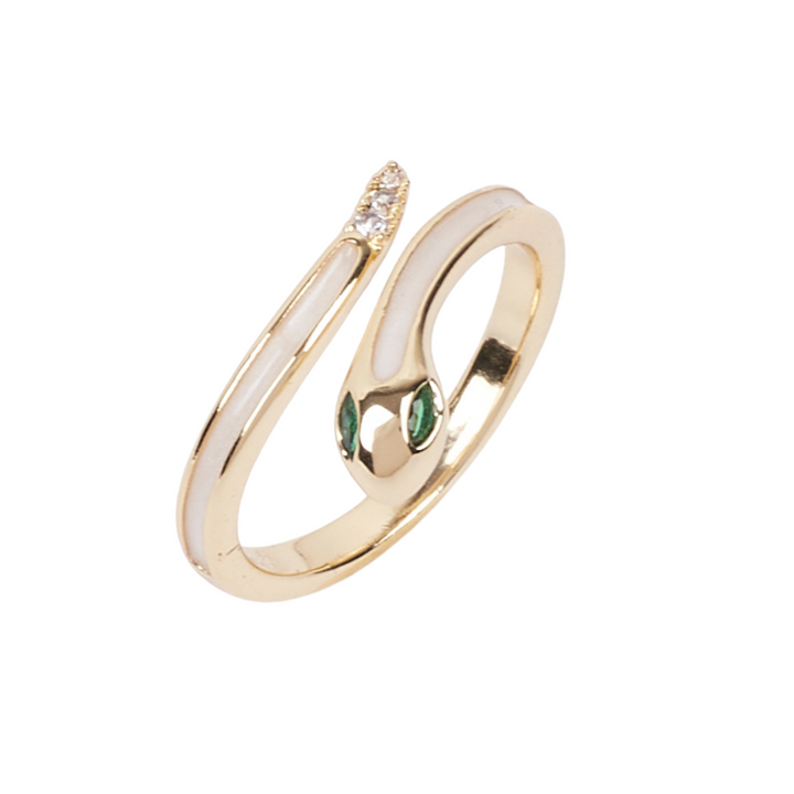 Alys Green Gold Ring - Salty Accessories