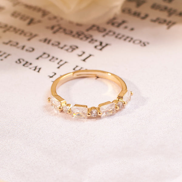 Dara Geo Crystal Gold Ring