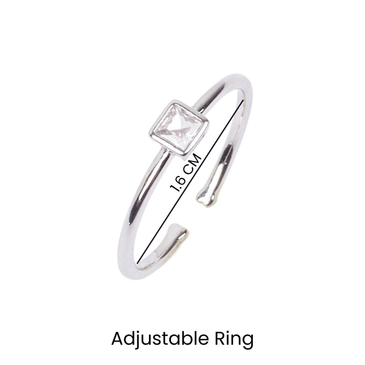 Demi Solitaire Silver Ring - Salty Accessories