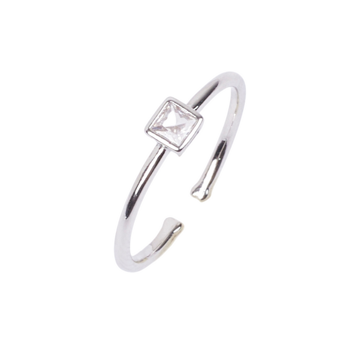 Demi Solitaire Silver Ring - Salty Accessories