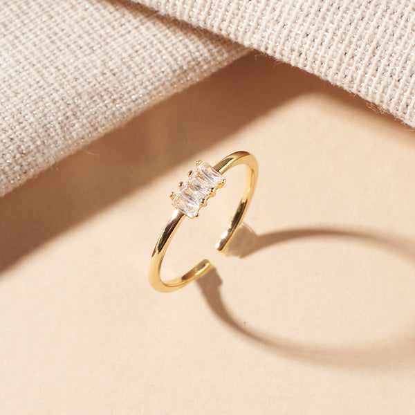 Maeve Crystal Gold Ring