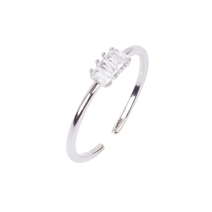 Maeve Crystal Silver Ring