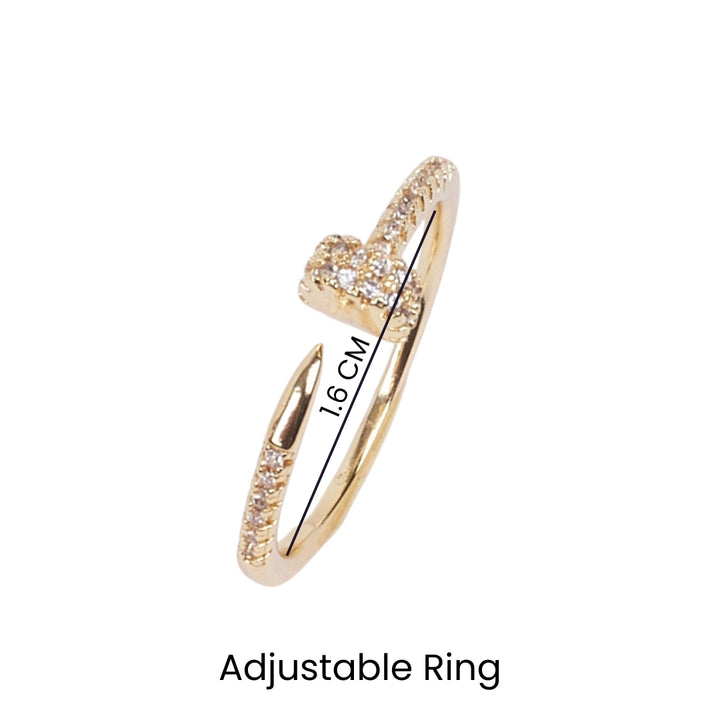 Malia Studded Gold Ring