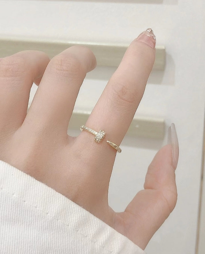 Malia Studded Gold Ring
