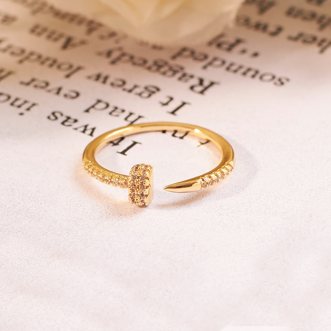 Malia Studded Gold Ring