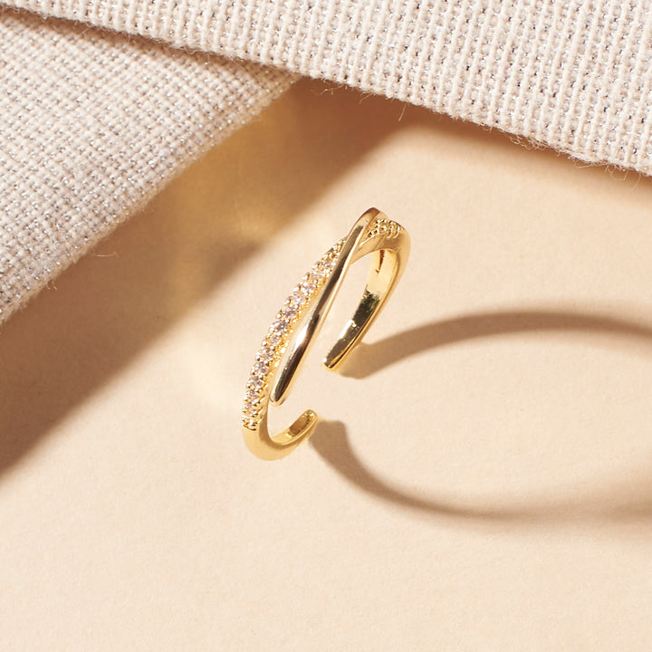 Shelby Studded Gold Ring