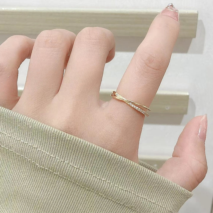 Shelby Studded Gold Ring